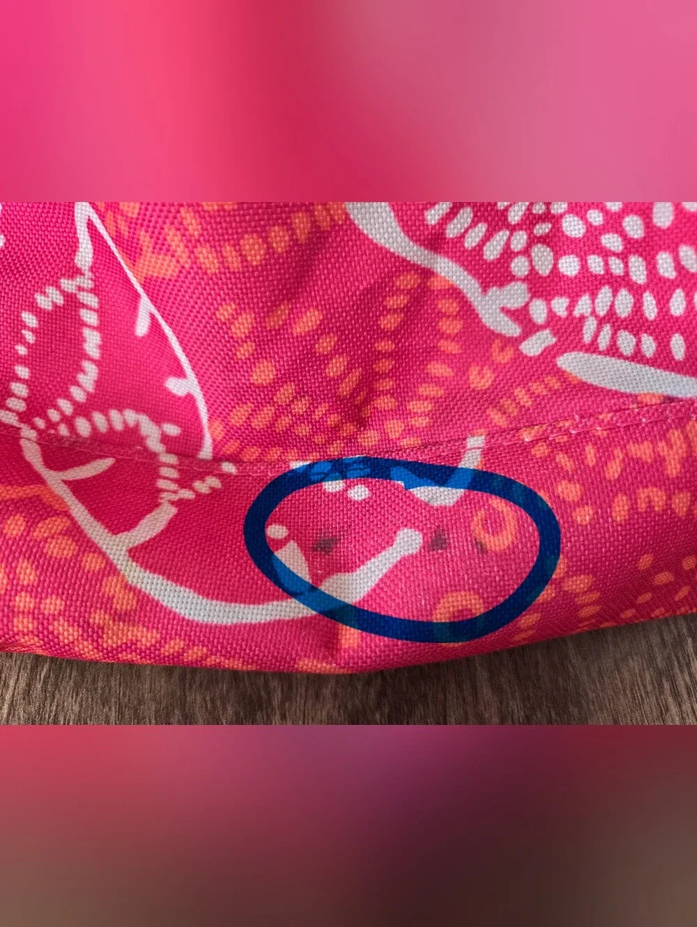 Lilly Pulitzer For Estee Lauder Pink Sand Dollar Reusable Tote Beach Bag *Flaw*